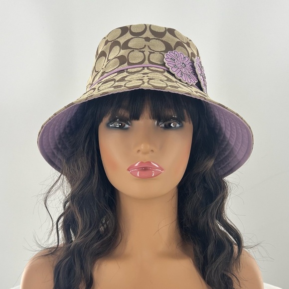 Coach Signature Logo Bucket Hat - Picture 1 of 12